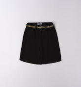 shorts neri con cintura gioiello ragazza